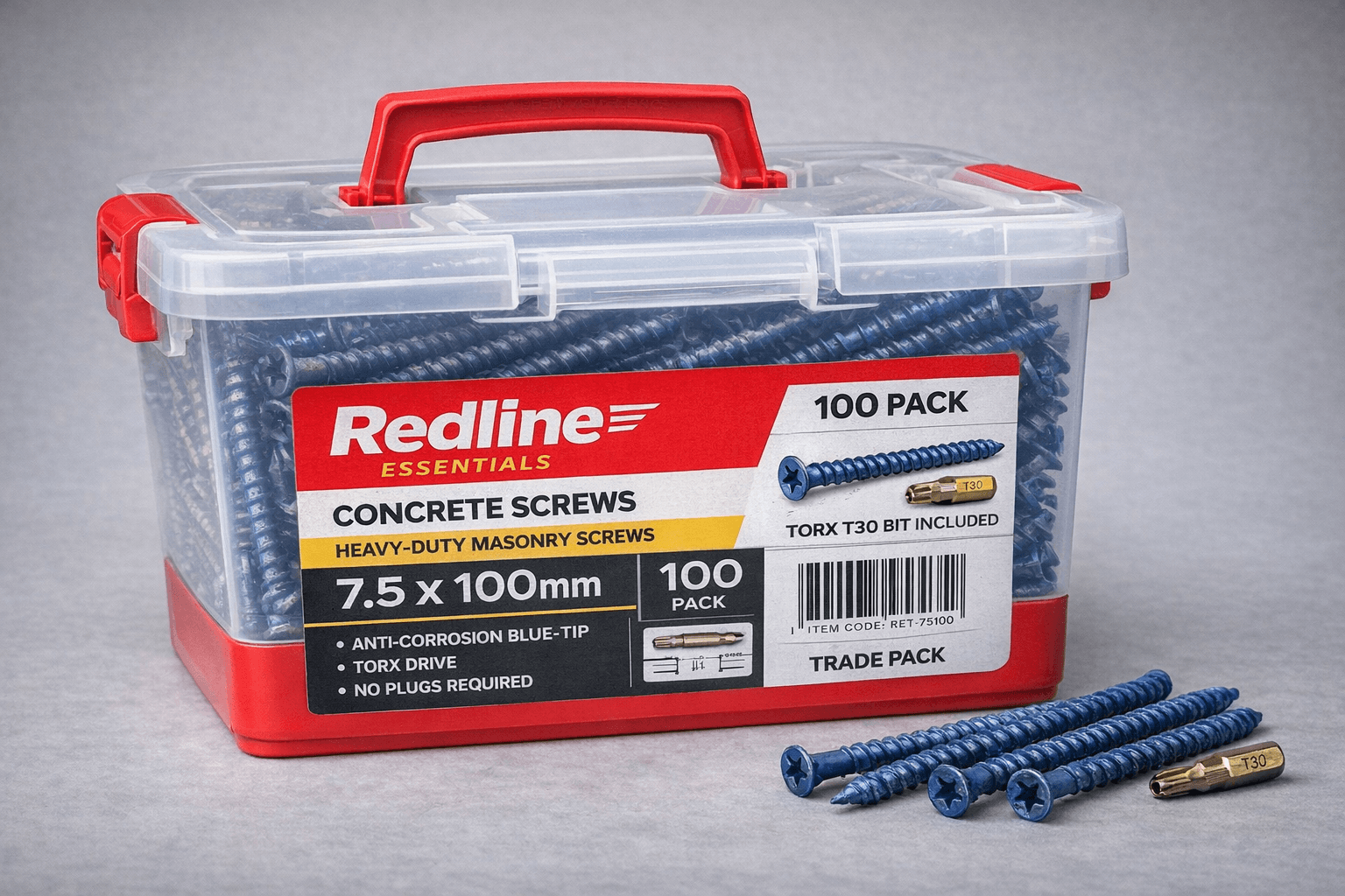 Concrete screws 7.5x75mm