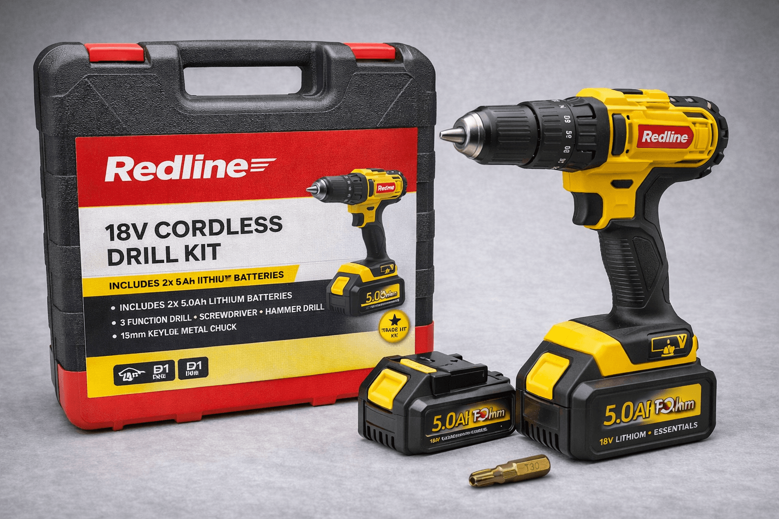 Cordless drill kit 18V